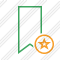 Bookmark Green Star Icon