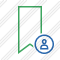 Bookmark Green User Icon