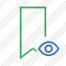 Bookmark Green View Icon