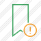 Bookmark Green Warning Icon