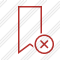 Bookmark Red Cancel Icon