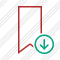 Bookmark Red Download Icon