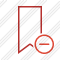 Bookmark Red Remove Icon