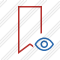 Bookmark Red View Icon