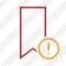 Bookmark Red Warning Icon