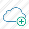 Cloud Blue Add Icon