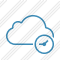 Cloud Blue Clock Icon