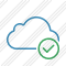 Cloud Blue Ok Icon