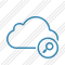 Cloud Blue Search Icon