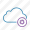 Cloud Blue Settings Icon