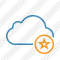 Cloud Blue Star Icon