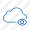 Cloud Blue View Icon