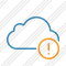 Cloud Blue Warning Icon