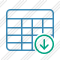 Database Table Download Icon