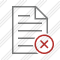 Document Cancel Icon