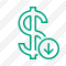 Dollar Download Icon