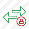 Exchange Horizontal Lock Icon