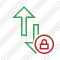 Exchange Vertical Lock Icon