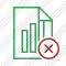 File Chart Cancel Icon