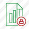 File Chart Lock Icon