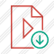 File Movie Download Icon