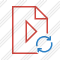 File Movie Refresh Icon