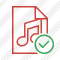 File Music Ok Icon