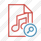 File Music Search Icon