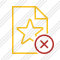 File Star Cancel Icon