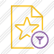 File Star Filter Icon