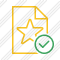 File Star Ok Icon