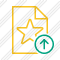 File Star Upload Icon