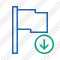 Flag Blue Download Icon