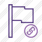 Flag Purple Link Icon