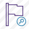 Flag Purple Search Icon