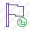 Flag Purple Unlock Icon