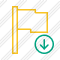 Flag Yellow Download Icon