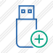 Flash Drive Add Icon