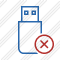 Flash Drive Cancel Icon