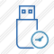 Flash Drive Clock Icon