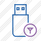 Flash Drive Filter Icon