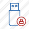 Flash Drive Lock Icon