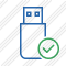 Flash Drive Ok Icon