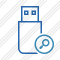 Flash Drive Search Icon