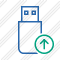 Flash Drive Upload Icon