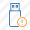 Flash Drive Warning Icon