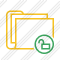 Folder Documents Unlock Icon