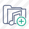 Folder Music Add Icon