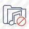 Folder Music Block Icon