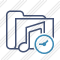 Folder Music Clock Icon